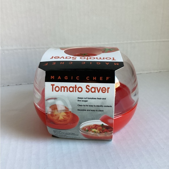 Magic Chef Multi Use Reusable Fresh Edge Tomato Food Saver Clear Lid Easy Clean - Picture 3 of 3